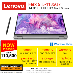 Lenovo Flex 5-14ITL05 Laptop (ideapad) – Type 82HS – Model:82HS00TQUE