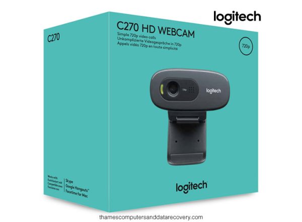 Logitech C270 HD 720p 960-001063 Webcam Black