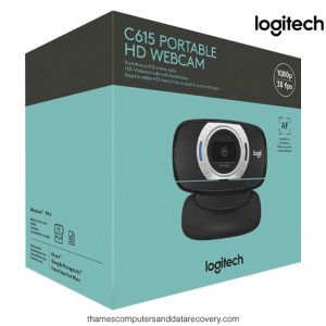Logitech C615 Portable Full HD 1080p Webcam with Fold-and-Go Design, 360-Degree Swivel, 1080p Camera 960-001056