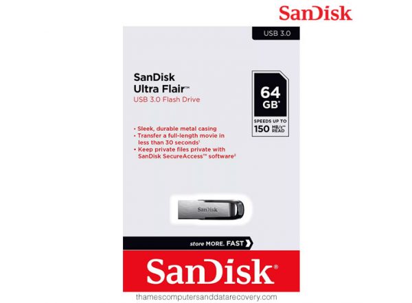 SanDisk 64GB Ultra Flair 3.0 Flash Drive SDCZ73-064G-G46